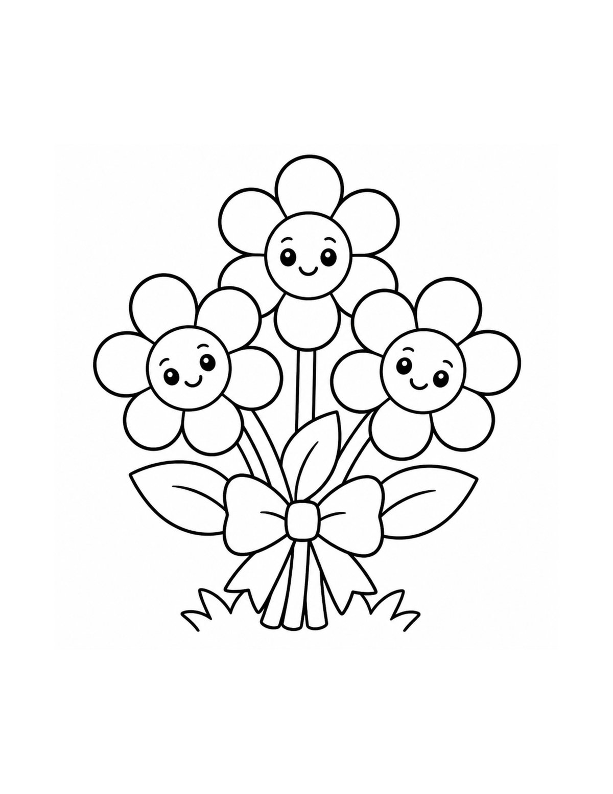 🌸 New 2026 Flowers in the Garden – Kids Coloring Book | Printable Flower Coloring Pages