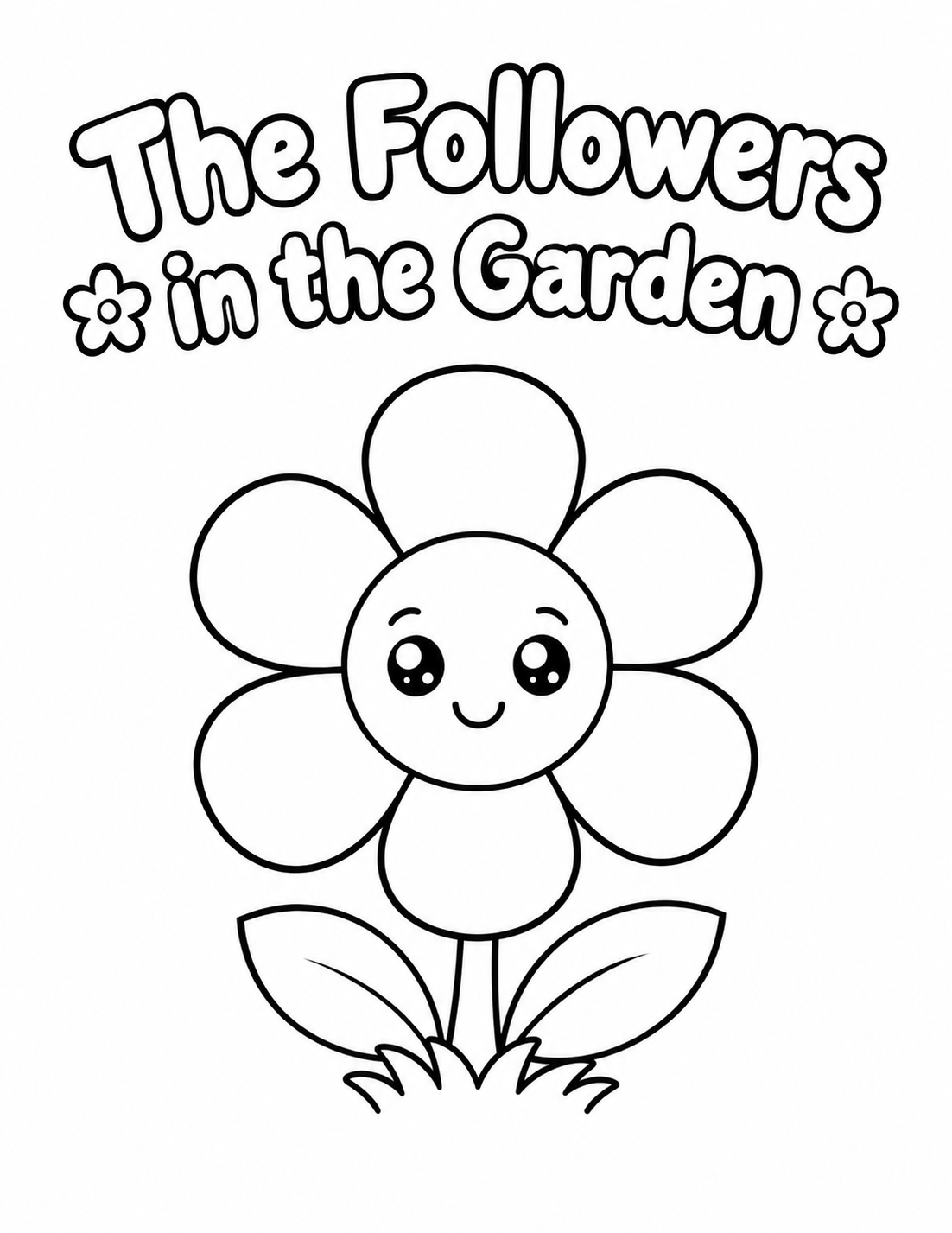 🌸 New 2026 Flowers in the Garden – Kids Coloring Book | Printable Flower Coloring Pages