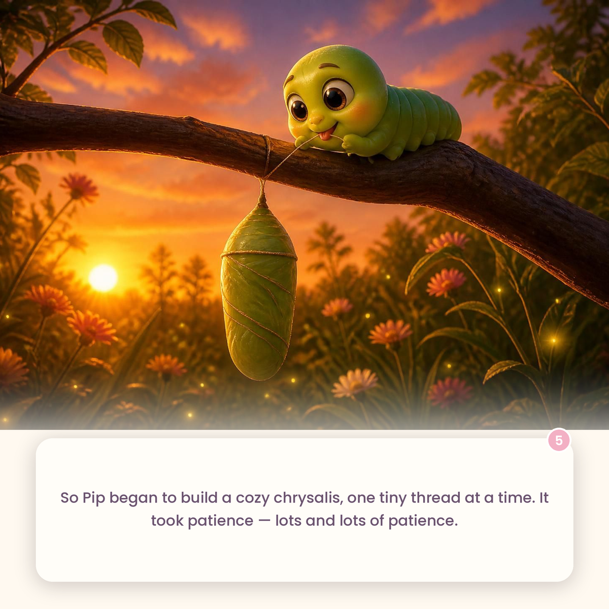 New 2026 The Unfolding Butterfly | Children's Picture Book About Patience, Courage & Growth | Caterpillar Story for Kids Ages 3–8 | PDF Download