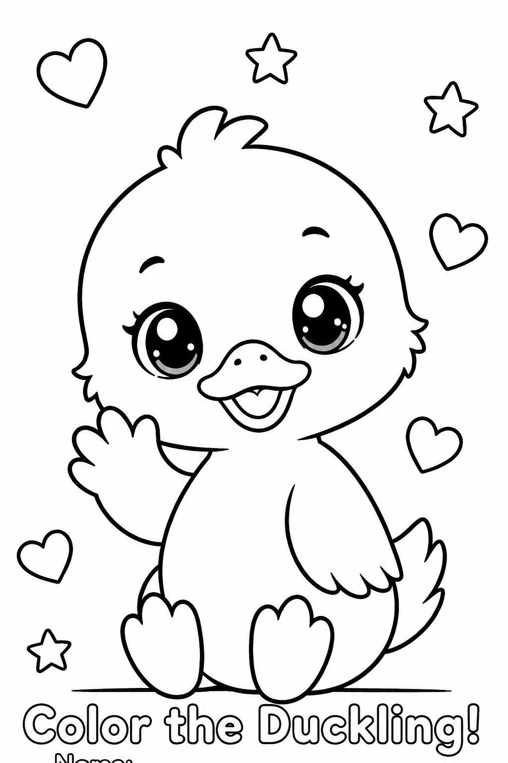 Cute Animals Coloring Book for Kids | 8 Printable Animal Coloring Pages PDF