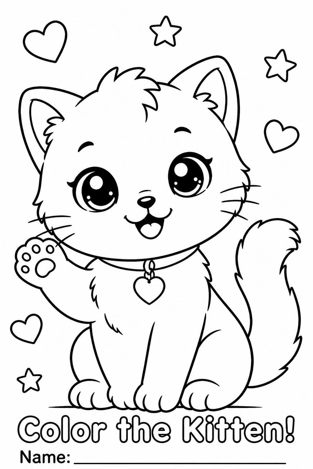 Cute Animals Coloring Book for Kids | 8 Printable Animal Coloring Pages PDF