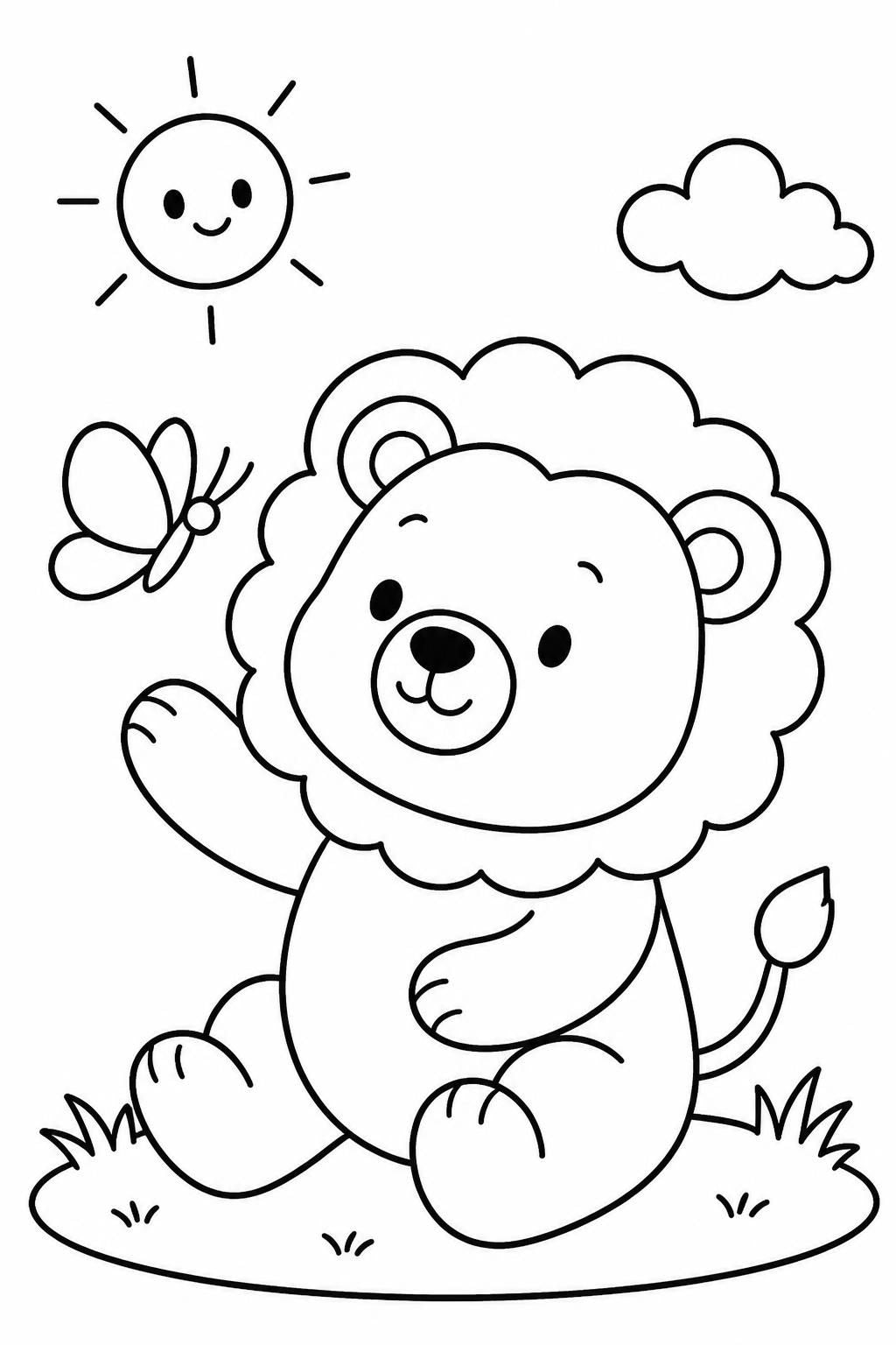 Cute Animal Coloring Book for Kids | 9 Printable Animal Coloring Pages + Cover | PDF Digital Download