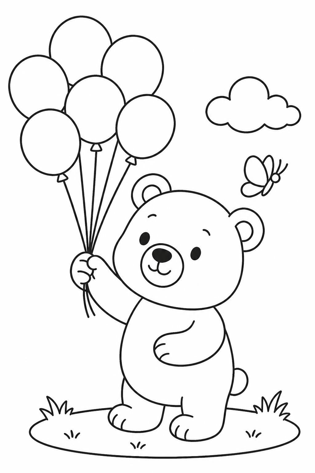 Cute Animals Coloring Book for Kids – 10 Printable Animal Coloring Pages for Toddlers & Preschoolers