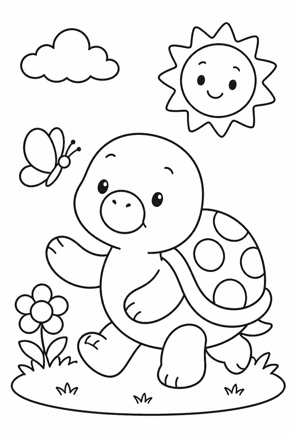 Cute Animal Coloring Book for Kids | 9 Printable Animal Coloring Pages + Cover | PDF Digital Download