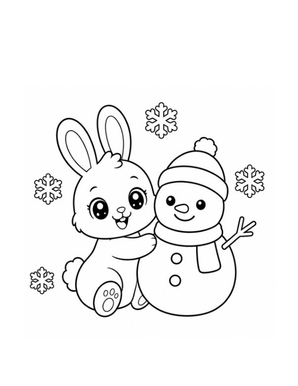 Bunny's Happy Day – Coloring Book for Little Artists